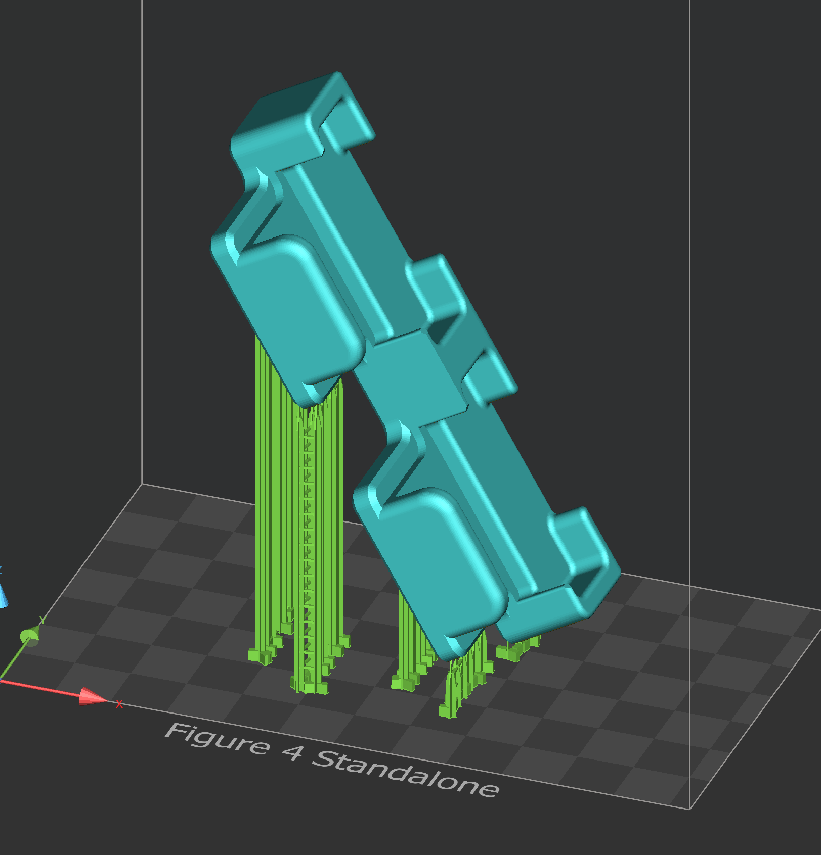 3D printed part on the Figure 4