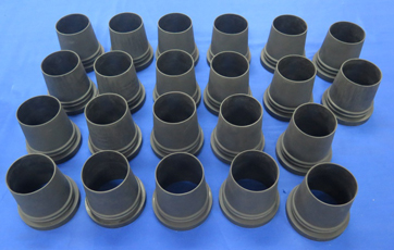 Compression moulded flexible parts