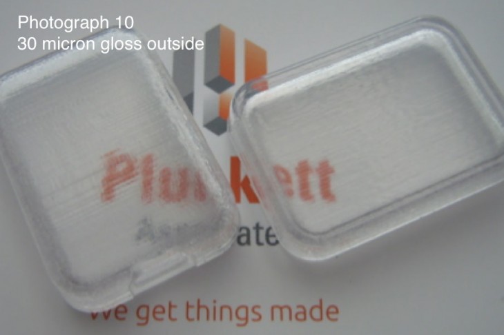 Photograph 10 - 30 micron gloss outside