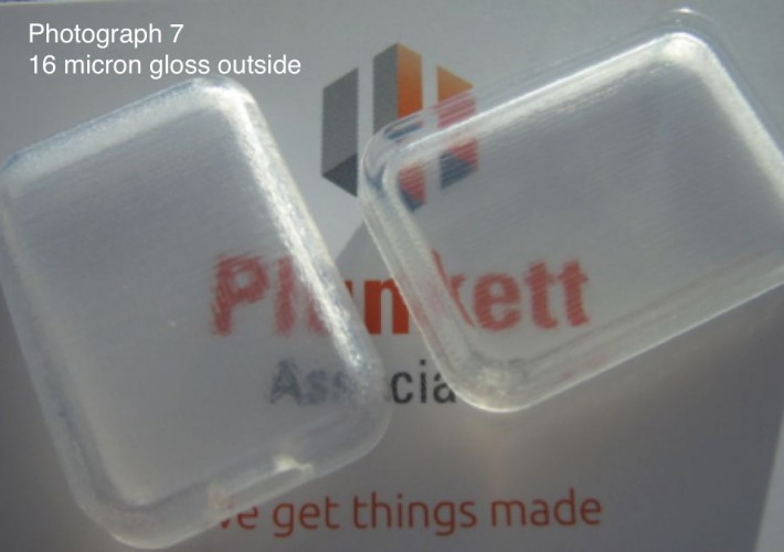 Photograph 7 - 16 micron gloss outside