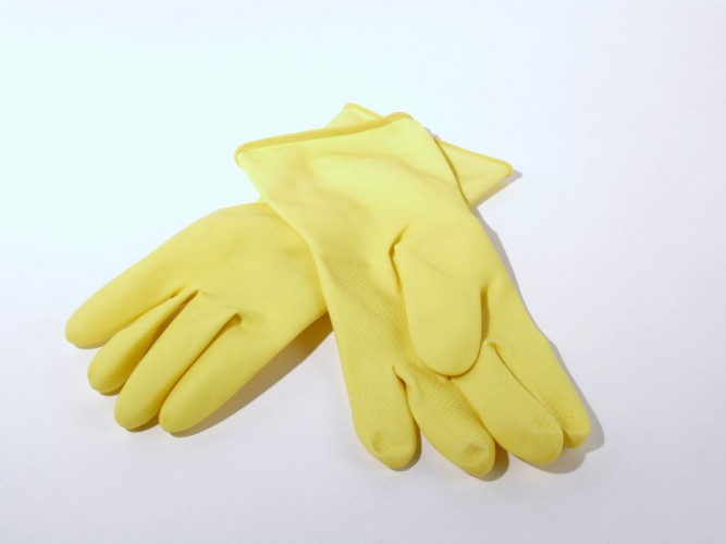 Rubber gloves